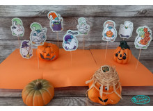 Stickserie ITH - Halloween Gnomes Stecker